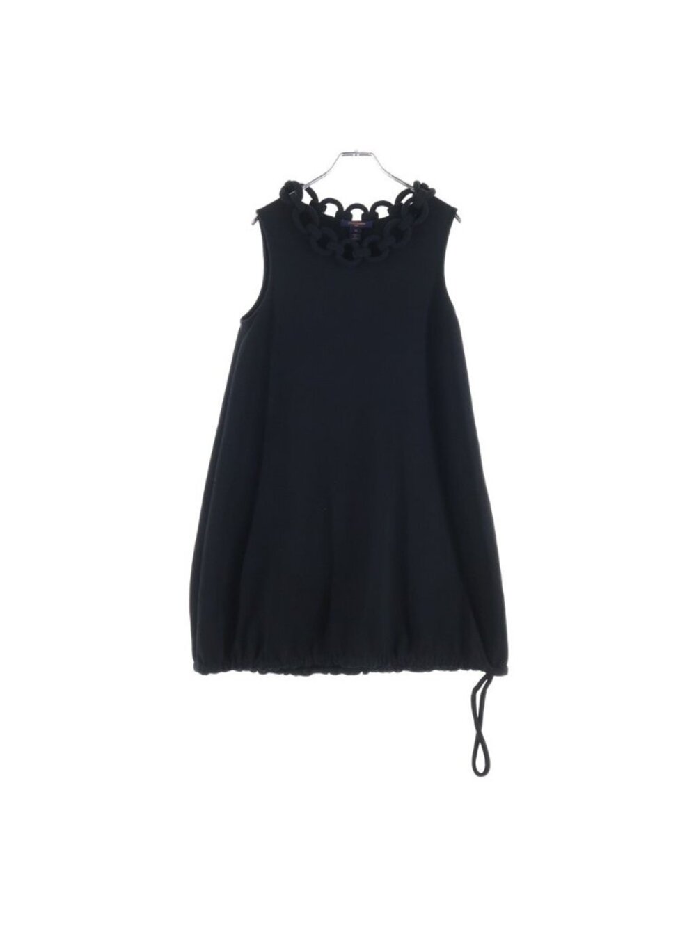 Louis Vuitton Balloon Dress Cinch Wool Black